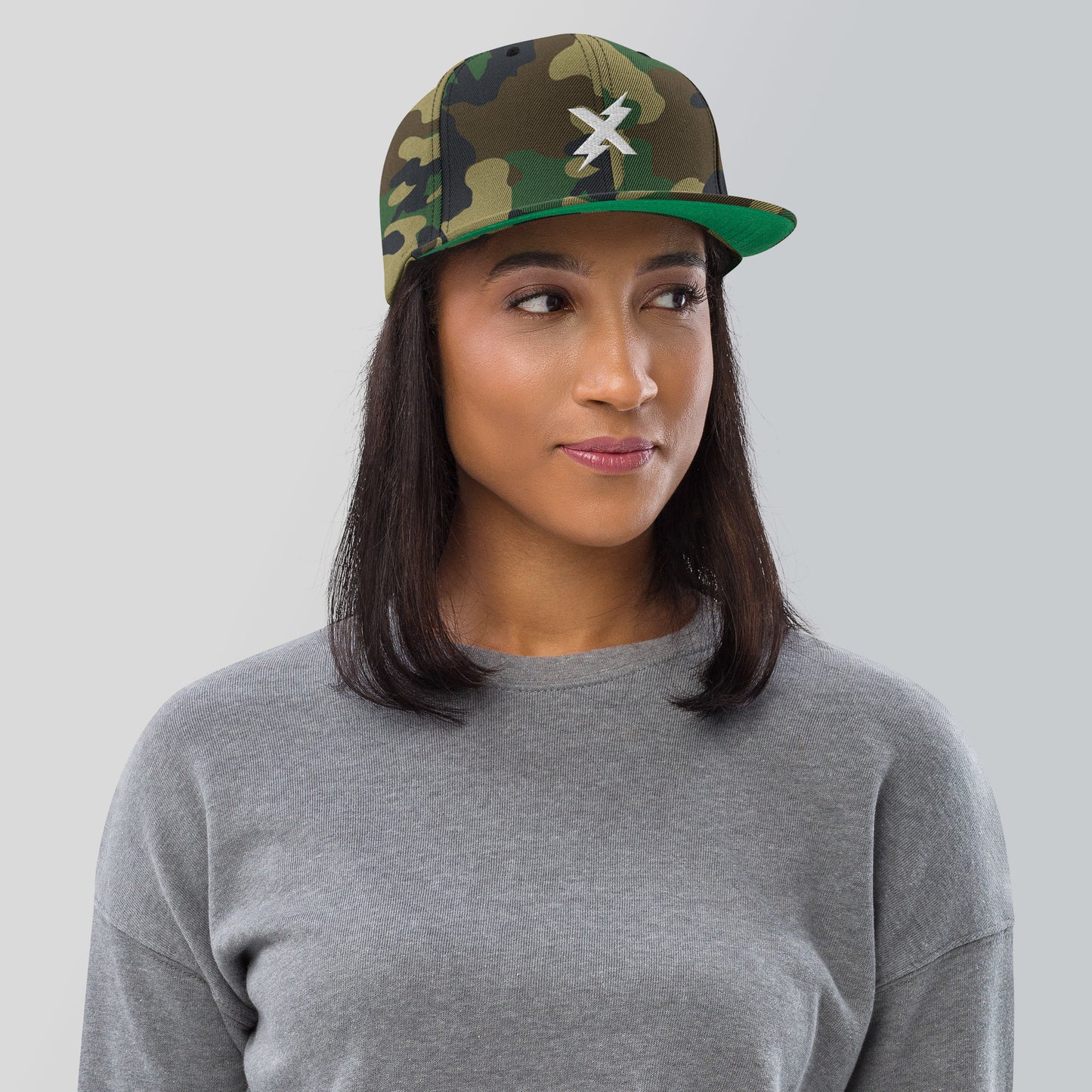 X - Embroidered Snapback Hat