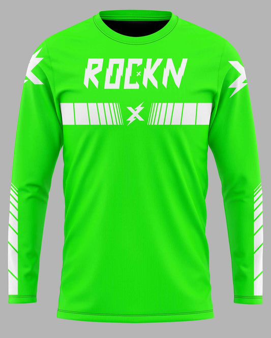Jersey Speed Lines Green - FREE Custom Sublimation