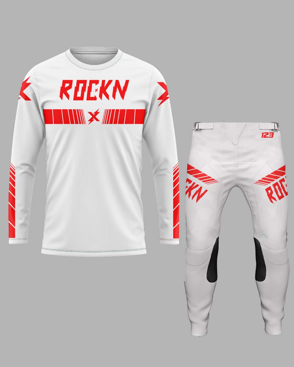 Speed Lines White/Red Set - FREE Custom Sublimation