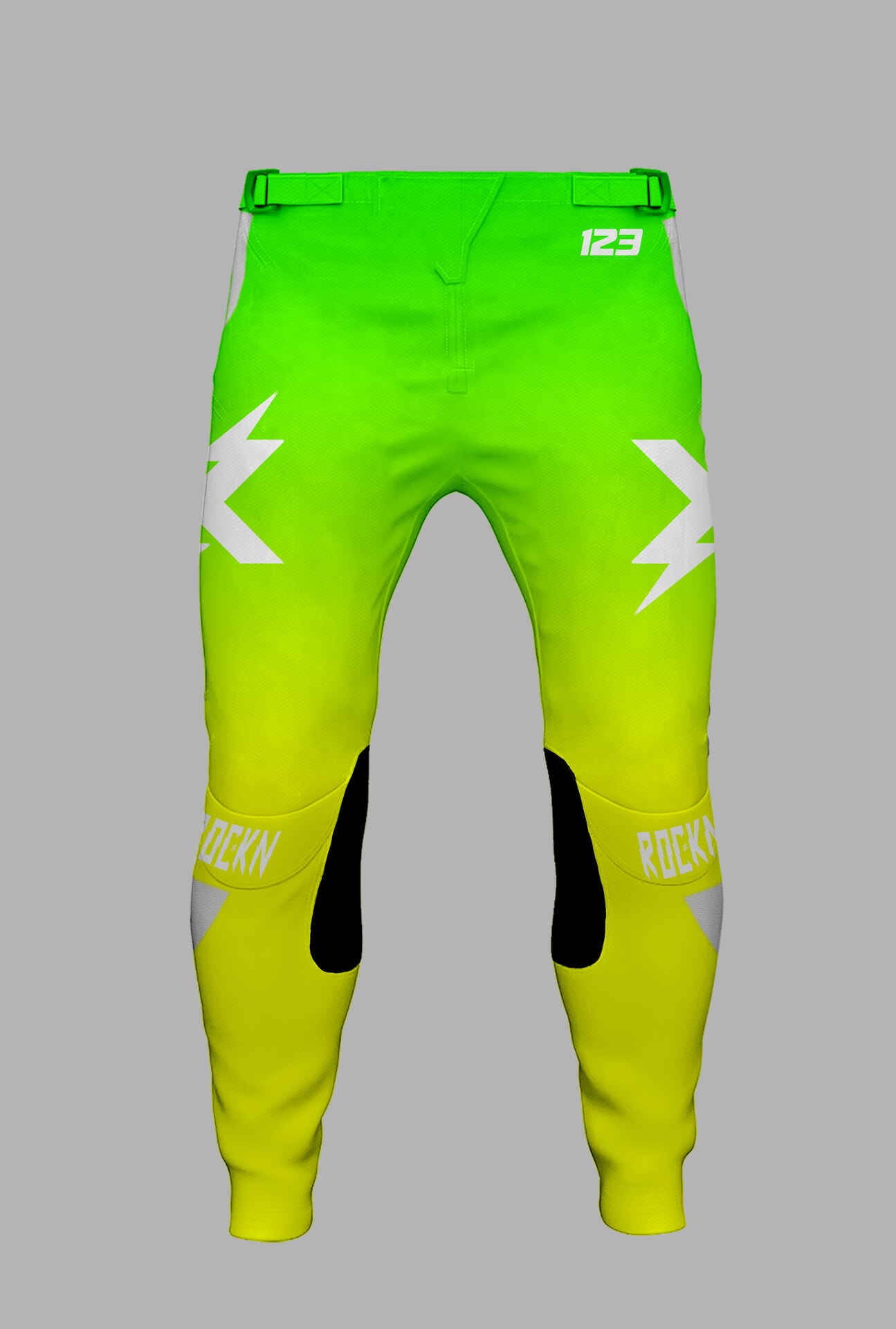 Gradient V2 Green/Yellow - White