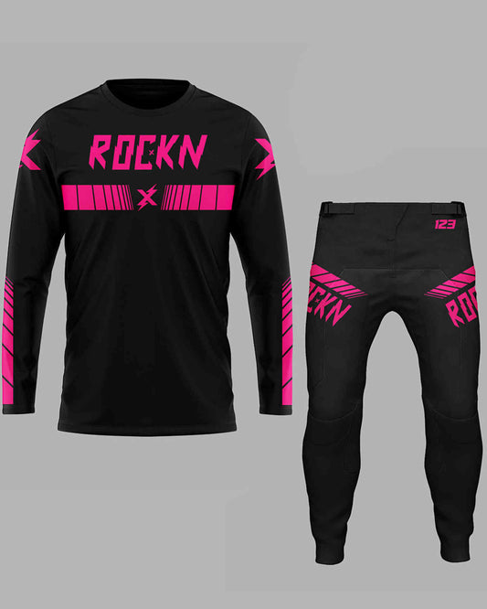 Elite Speed Lines Black/Pink Set