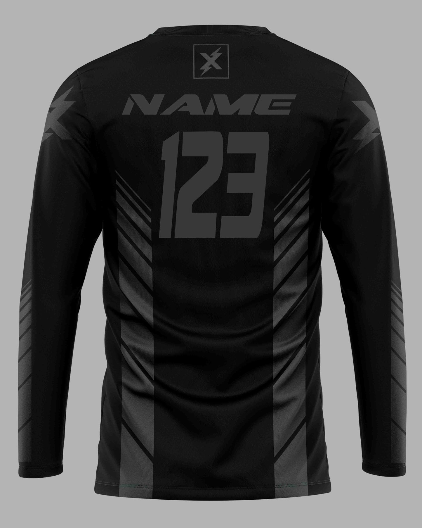 Jersey Speed Lines Ghost Black - FREE Custom Sublimation