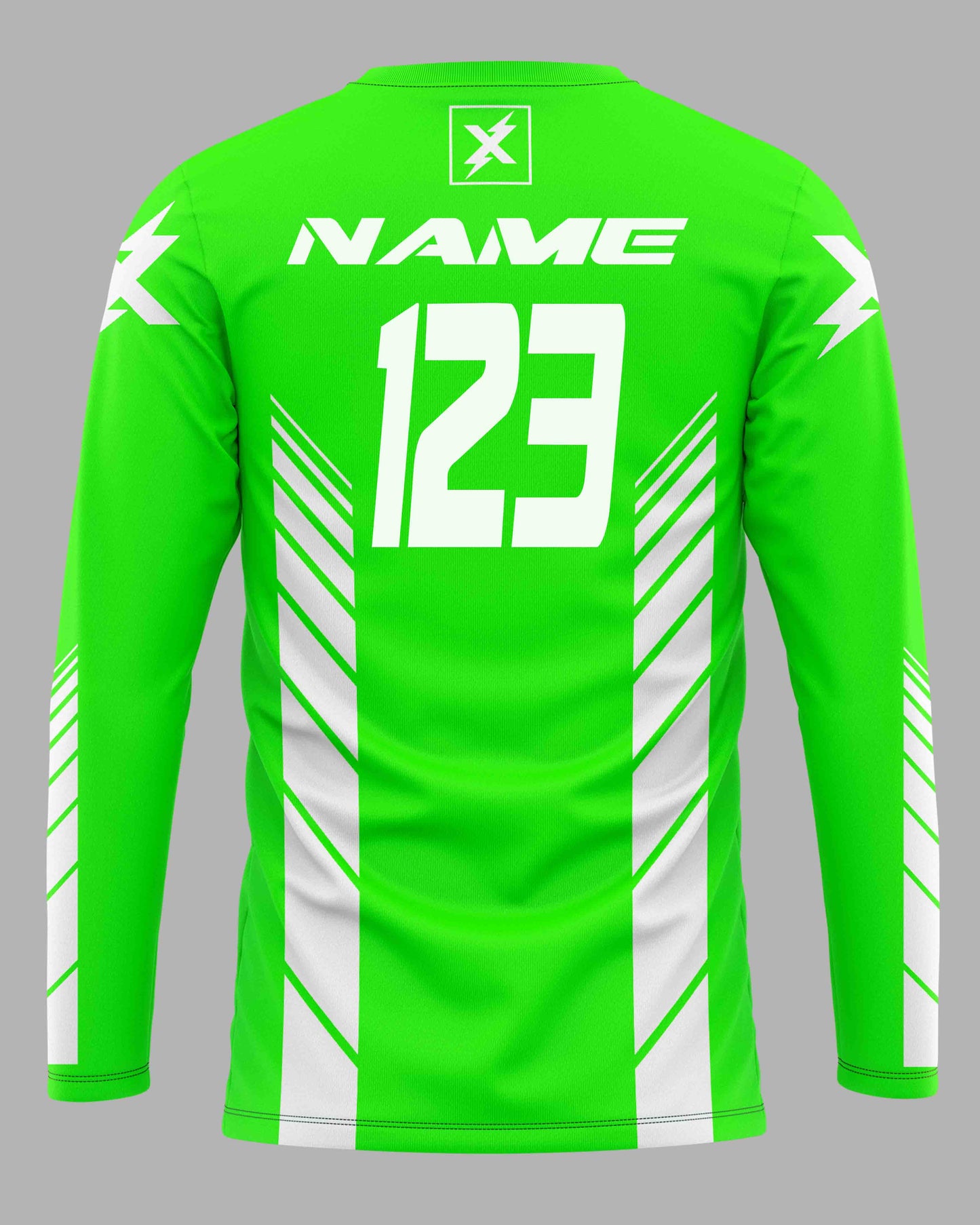 Jersey Speed Lines Green - FREE Custom Sublimation
