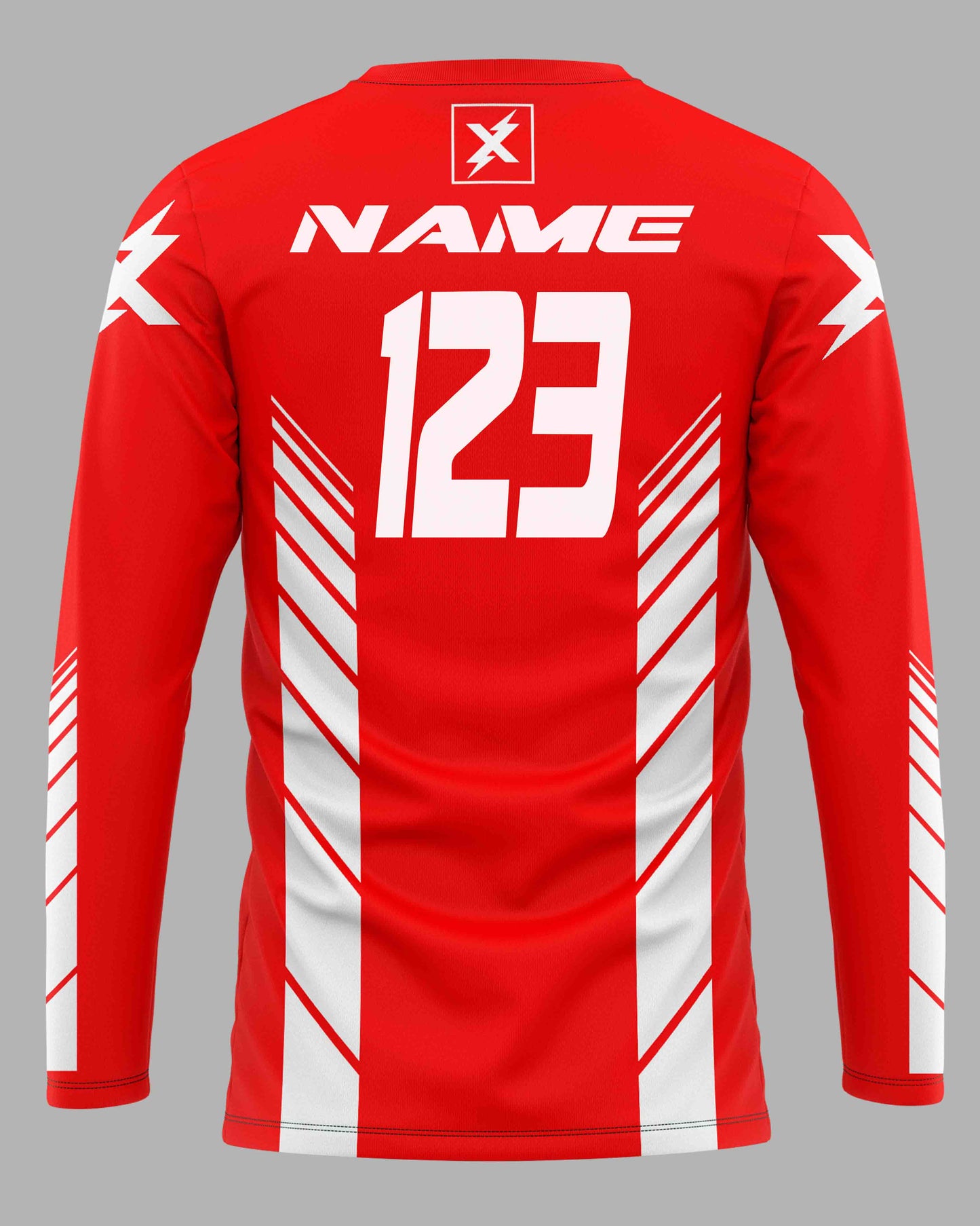 Jersey Speed Lines Red - FREE Custom Sublimation