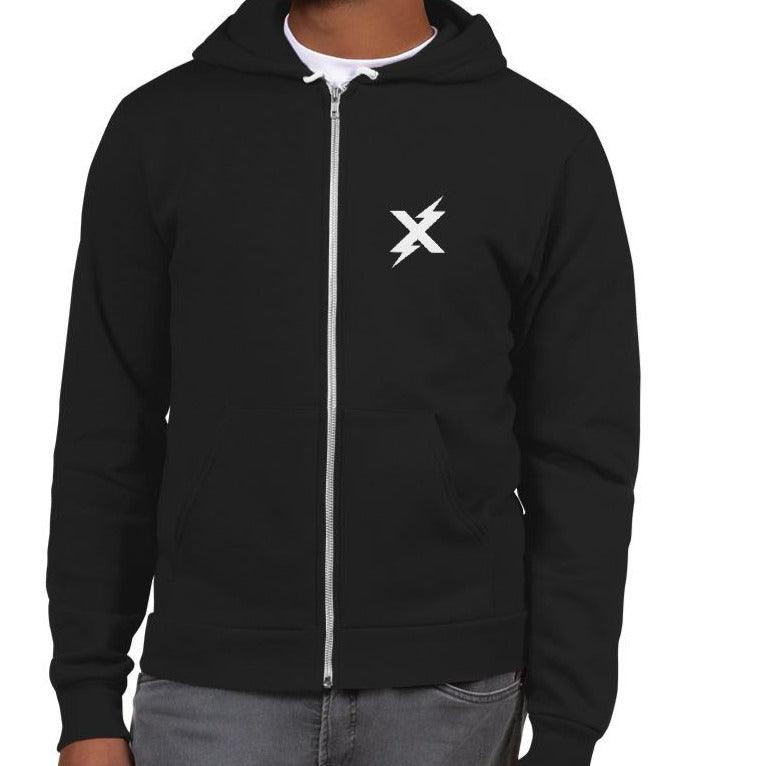 Zip Hoodie - Big X - Rockn Clothing